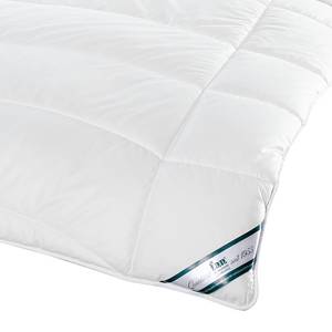 Steppbett Klima Active Plus Baumwolle / Polyester - Weiß - 155 x 220 cm