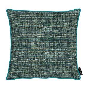 Housse de coussin 2700 Tissu mélangé - Bleu pétrole - 40 x 40 cm