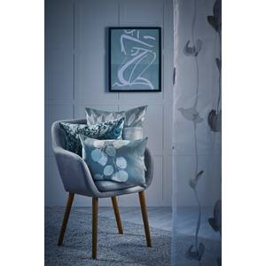 Sierkussen Aurelia Polyester - Turquoise - 45 x 45 cm