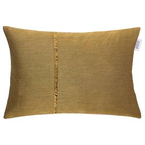 Housse de coussin Fringe Polyester - Jaune curry