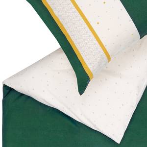 Parure de lit Festiv Coton - Vert - 155 x 220 cm + oreiller 80 x 80 cm