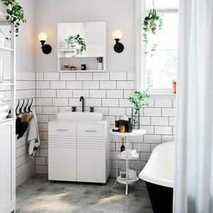 Meuble sous lavabo Tulsita Blanc