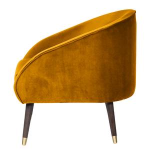 Fauteuil Volonne Velours - Velours Ravi: Jaune moutarde