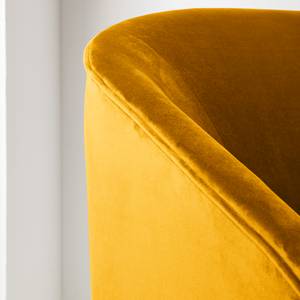 Fauteuil Volonne Velours - Velours Ravi: Jaune moutarde