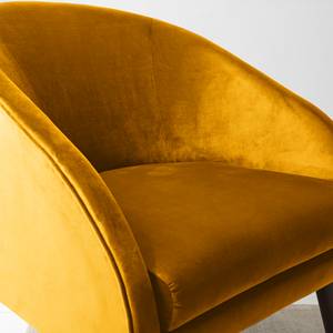 Fauteuil Volonne Velours - Velours Ravi: Jaune moutarde