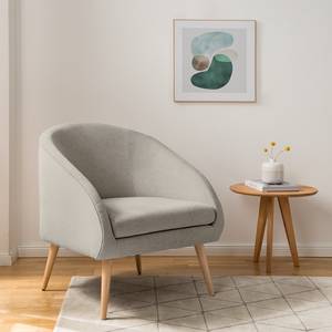 Fauteuil Volonne Tissu - Tissu Nere: Gris clair