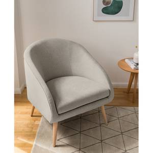 Fauteuil Volonne Tissu - Tissu Nere: Gris clair