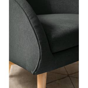 Sessel Volonne Webstoff - Webstoff Nere: Schwarz