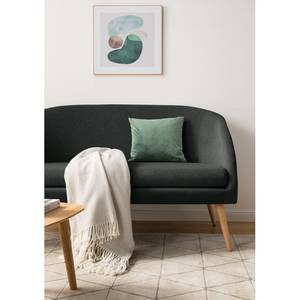 Sofa Volonne (2-Sitzer) Webstoff - Webstoff Nere: Schwarz