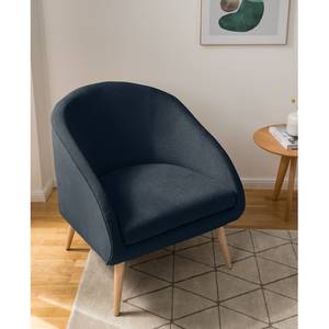 Sessel Volonne Webstoff - Webstoff Nere: Marineblau