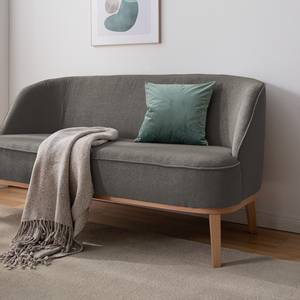 2,5-Sitzer Sofa Voiteur Webstoff - Webstoff Nere: Grau