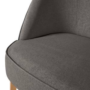 2,5-Sitzer Sofa Voiteur Webstoff - Webstoff Nere: Grau