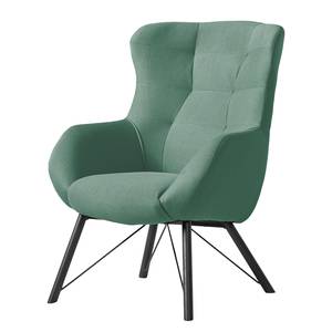 Fauteuil Newfield geweven stof - Geweven stof Mori: Mintgroen