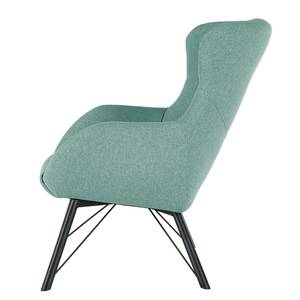 Fauteuil Newfield Geweven stof Voer: Lichtblauw