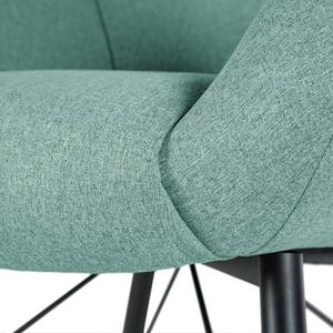 Fauteuil Newfield geweven stof - Geweven stof Voer: Lichtblauw