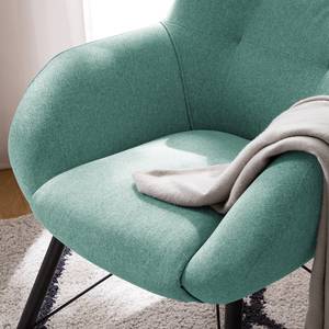 Fauteuil Newfield geweven stof - Geweven stof Voer: Lichtblauw