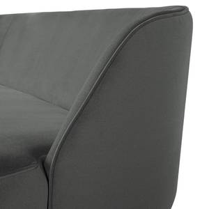 2,5-Sitzer Sofa Voiteur Microfaser - Microfaser Sela: Dunkelgrau