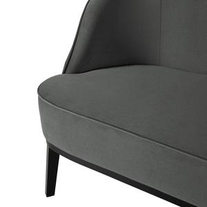 2,5-Sitzer Sofa Voiteur Microfaser - Microfaser Sela: Dunkelgrau