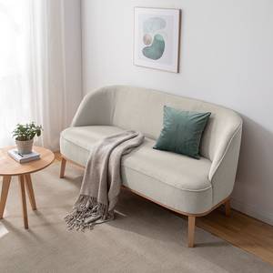 2,5-Sitzer Sofa Voiteur Webstoff - Webstoff Nere: Hellgrau