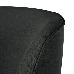 Fauteuil Voiteur Tissu - Tissu Nere: Noir