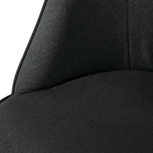 Fauteuil Voiteur Tissu - Tissu Nere: Noir