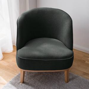 Fauteuil Voiteur Tissu - Tissu Nere: Noir