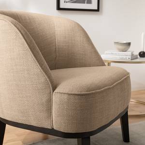 Fauteuil Voiteur geweven stof - Geweven stof Noela: Cappuccino