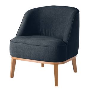 Fauteuil Voiteur geweven stof - Geweven stof Nere: Marineblauw