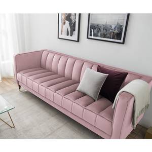 Sofa Suzy (2,5-Sitzer) Samt - Samt Ravi: Mauve