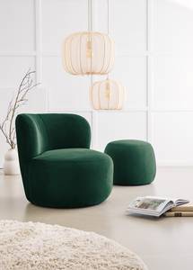 Fauteuil LOVELOCK Velours - Velours Ravi: Vert vieilli