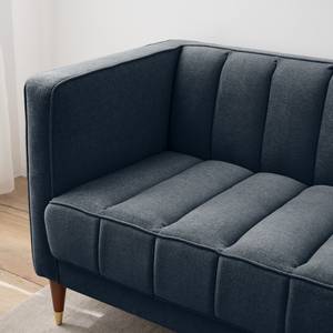Sofa Suzy (2,5-Sitzer) Webstoff - Webstoff Nere: Marineblau