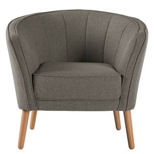 Fauteuil Tarco geweven stof - Geweven stof Voer: Donkergrijs