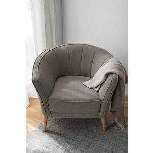 Fauteuil Tarco geweven stof - Geweven stof Voer: Donkergrijs