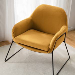 Fauteuil Culin Microfibre - Microfibre Sela: Jaune maïs