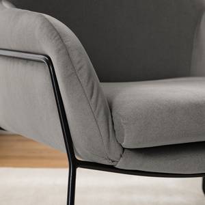 Fauteuil Culin microvezel - Microvezel Sela: Grijs