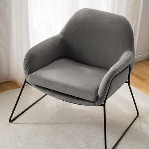 Fauteuil Culin microvezel - Microvezel Sela: Grijs