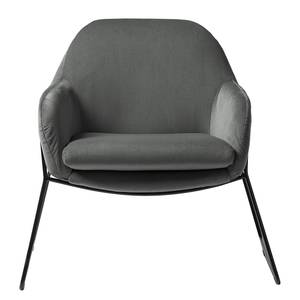 Fauteuil Culin Microfibre - Microfibre Sela: Gris foncé