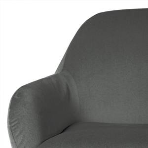 Fauteuil Culin Microfibre - Microfibre Sela: Gris foncé