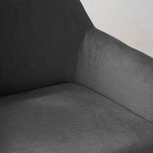 Fauteuil Culin Microfibre - Microfibre Sela: Gris foncé