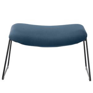 Gestoffeerde hocker Culin microvezel - Microvezel Sela: Briljant blauw