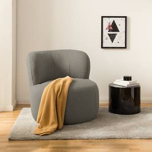 Fauteuil LOVELOCK geweven stof - Geweven stof Voer: Donkergrijs