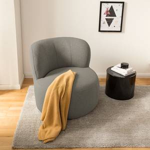 Fauteuil LOVELOCK geweven stof - Geweven stof Voer: Donkergrijs