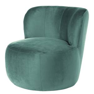 Fauteuil LOVELOCK fluweel - Velours Ravi: Petrolkleurig