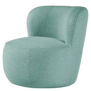 Fauteuil LOVELOCK geweven stof - Geweven stof Voer: Lichtblauw