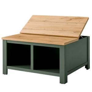 Table basse Cardet Vert mousse / Imitation chêne de Wotan