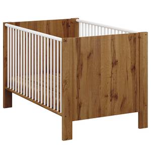 Babybett Nepal Weiß - Holzwerkstoff - 77 x 82 x 145 cm