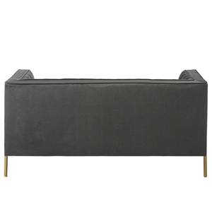 Sofa Borlo (2-Sitzer) Samt- Grau - Grau