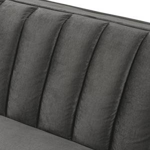 Sofa Borlo (2-Sitzer) Samt- Grau - Grau