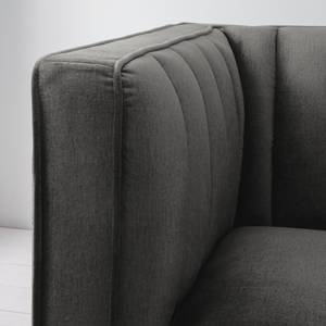 Sofa Borlo (3-Sitzer) Samt- Grau - Grau