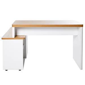 Bureau d’angle Libre C 155 E Imitation duramen de chêne / Blanc